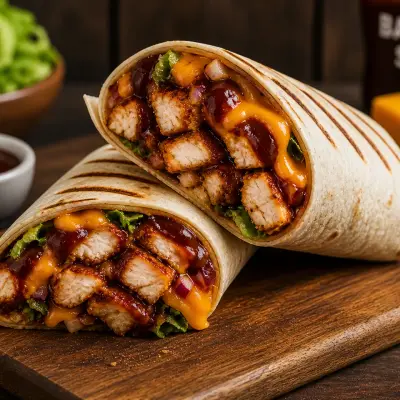 Barbekü Cheddar Chicken Wrap