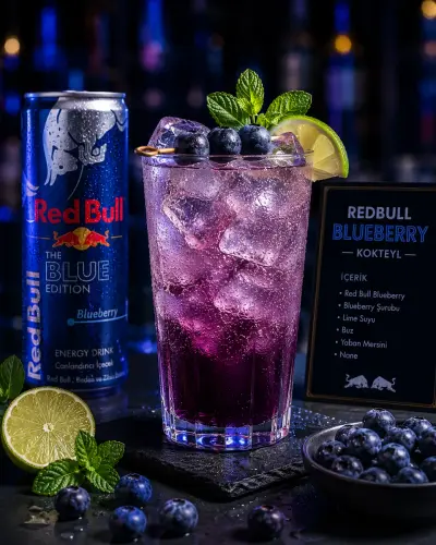 Red Bull Blueberry Kokteyl