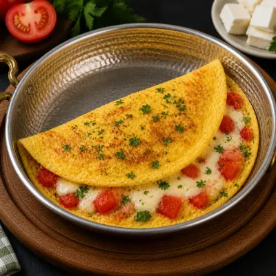 Domatesli Peynirli Omlet